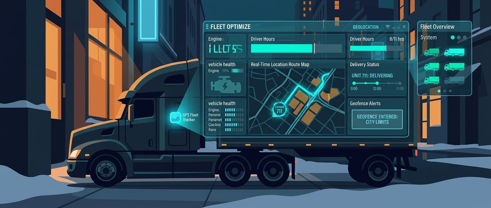 GPS Tracker for Commercial Trucks: Fleet Solutions Guide
