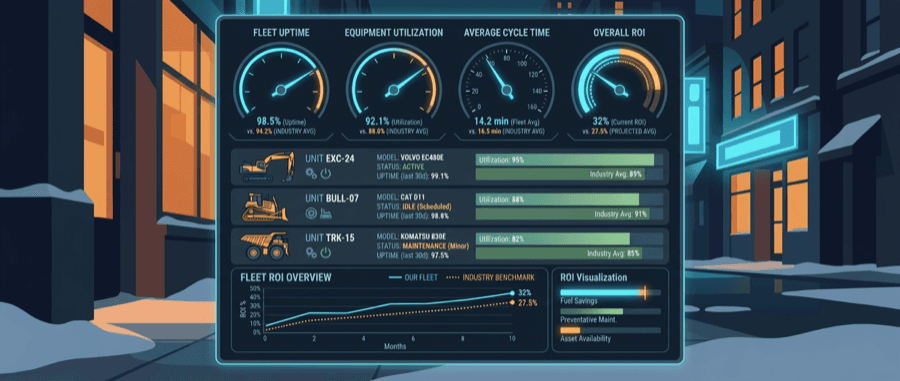 Equipment Utilization Benchmarks 2025: Industry Data & Tracking ROI
